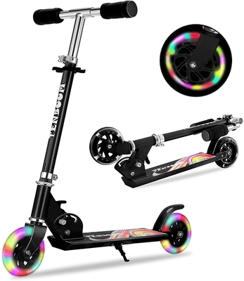 PU ROHS Foot Wheel Scooter 100KGS Skateboard Scooter Handle