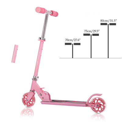 50KGS Outdoor Kids Adjustable Scooter 69.85cm Girls Light Up Scooter