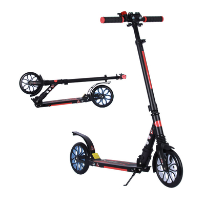 Commuting 380mm Folding Kick Scooters 220lbs Height Adjustable Scooters