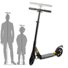 Adjustable Height 900mm Rear Alloy Kick Scooter 220lb Sport Kick Scooter