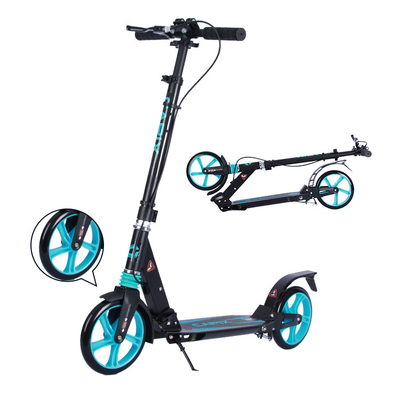 Foot 100KGS Foldable Two Wheel Kick Scooter 900mm Aluminum Alloy Scooter