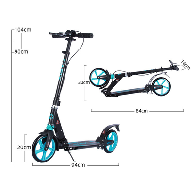Outdoor Toys CPSC Foot Wheel Scooter BSCI Kick Scooter With Handbrake