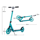 Foldable 100KGS Scooter Handle Height 104cm Pu Wheels Scooter
