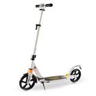 220lbs 900mm White Adult Kick Scooters Foot Wheel Scooter