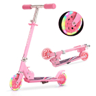 120mm PU Wheels Two Wheel Kick Scooter With Foldable Buckle