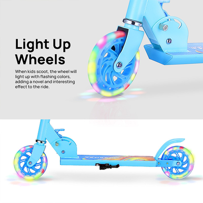 Aluminum Two Wheel Kick Scooter Rear Brake Lightweight Kick Scooter