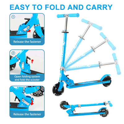 Folding Kids Aluminum Alloy Scooter Balancing Pu Wheel Kick Scooters