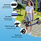 Two Lighted PU Wheels Kick Scooters For Training Kid Self Balancing