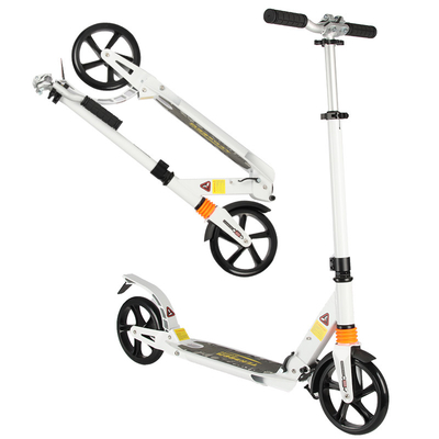 Portable Freestyle Foot Powered Scooter PVC Wheels Adult Height Adjustable