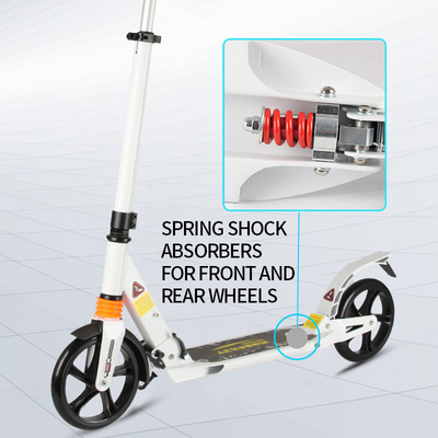 Portable Freestyle Foot Powered Scooter PVC Wheels Adult Height Adjustable