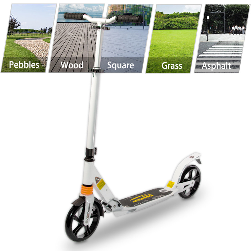 CE Adjustable Height Electric Scooter 1040mm Foldable Kick Scooter