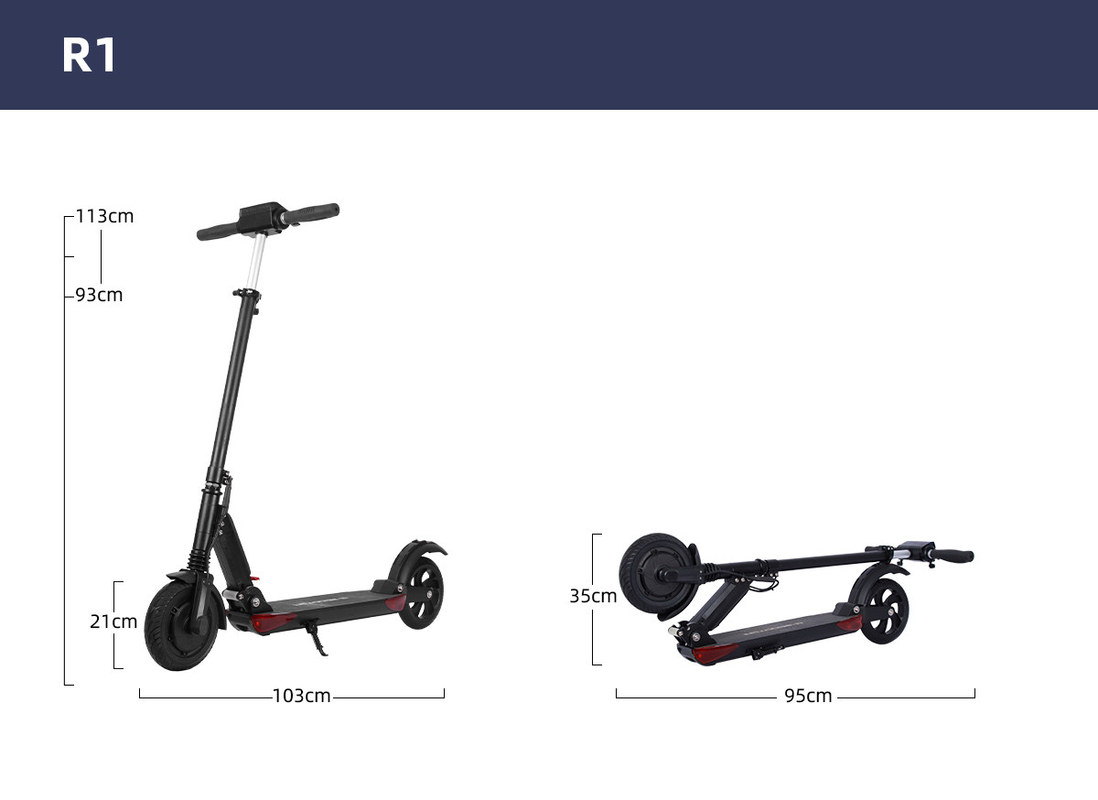 CPSC Adjustable Electric Kick Scooter 8ah Pneumatic Kick Scooter