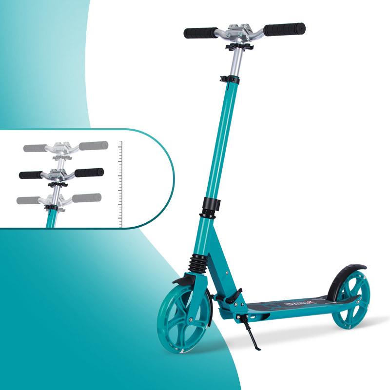 Foldable 100KGS Scooter Handle Height 104cm Pu Wheels Scooter